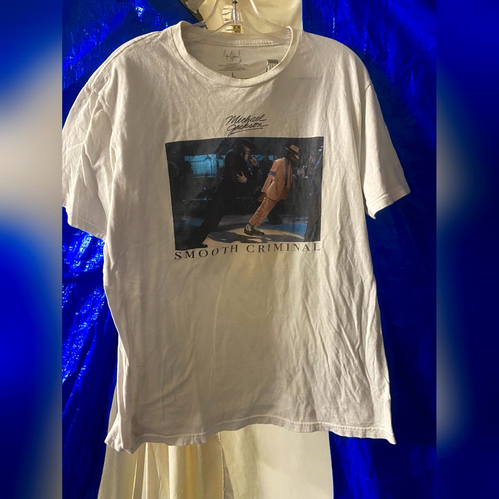 Michael Jackson "Smooth Criminal" Graphic T-Shirt - White